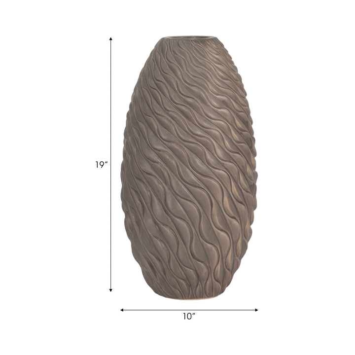 Devone Ceramic Brown Vase