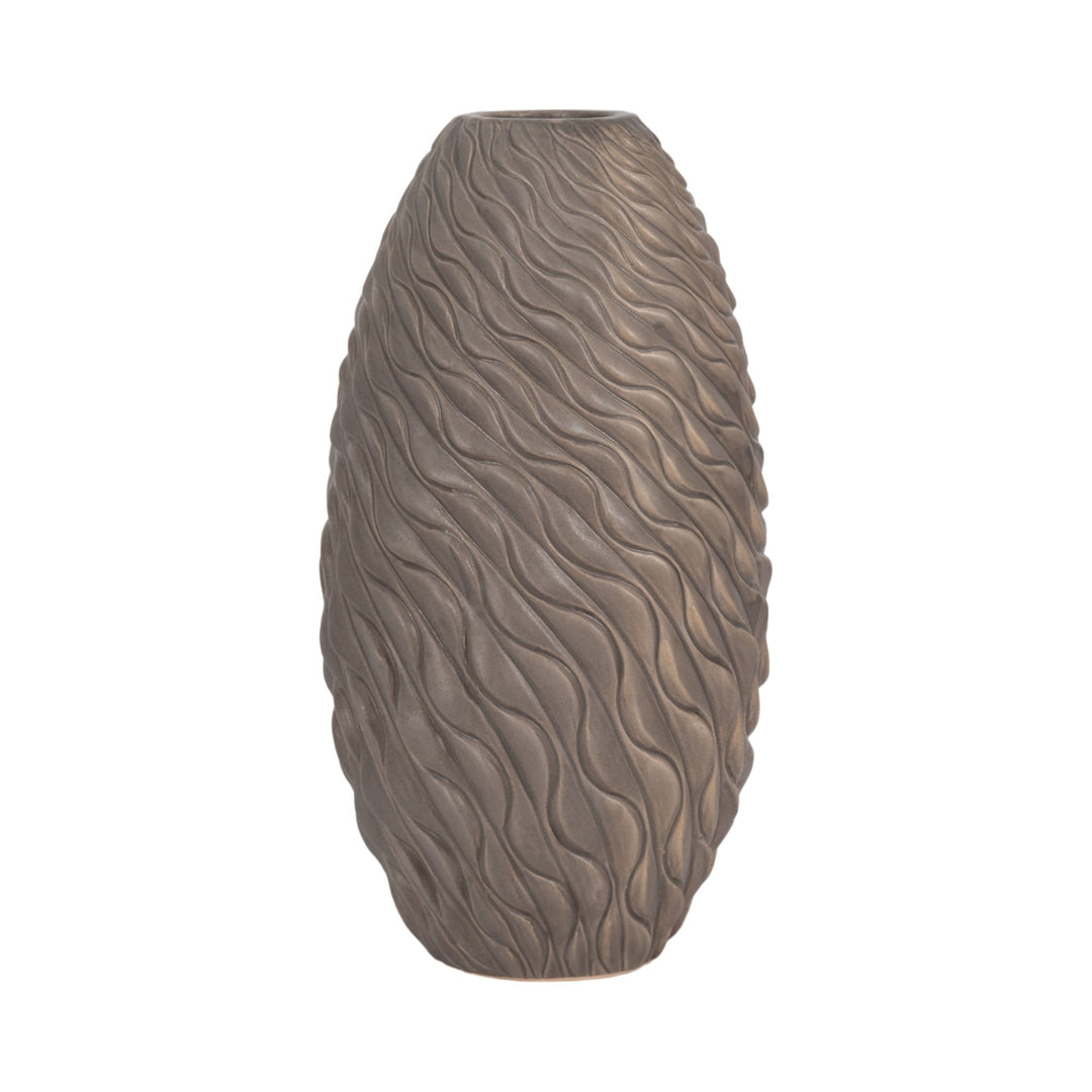 Devone Ceramic Brown Vase
