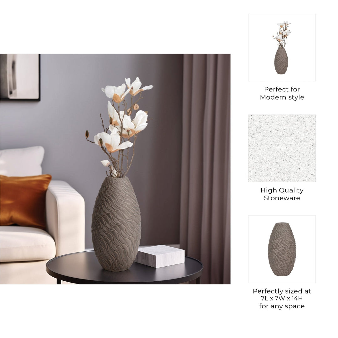 Devone Ceramic Brown Vase