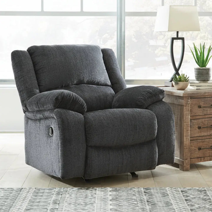 Draycoll Reclining Sofa & Loveseat with Free Recliner