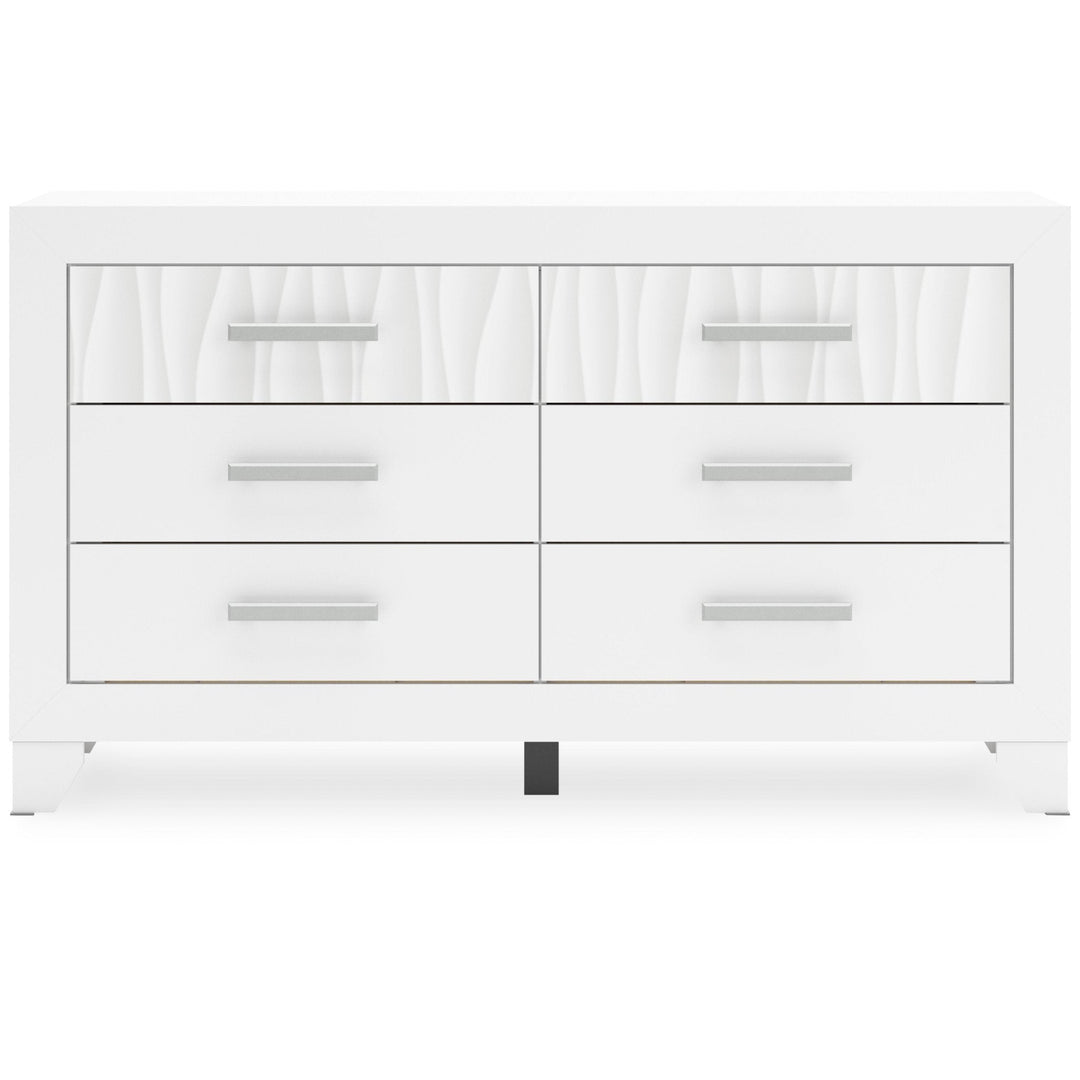 Druchalla Six Drawer Dresser and Mirror