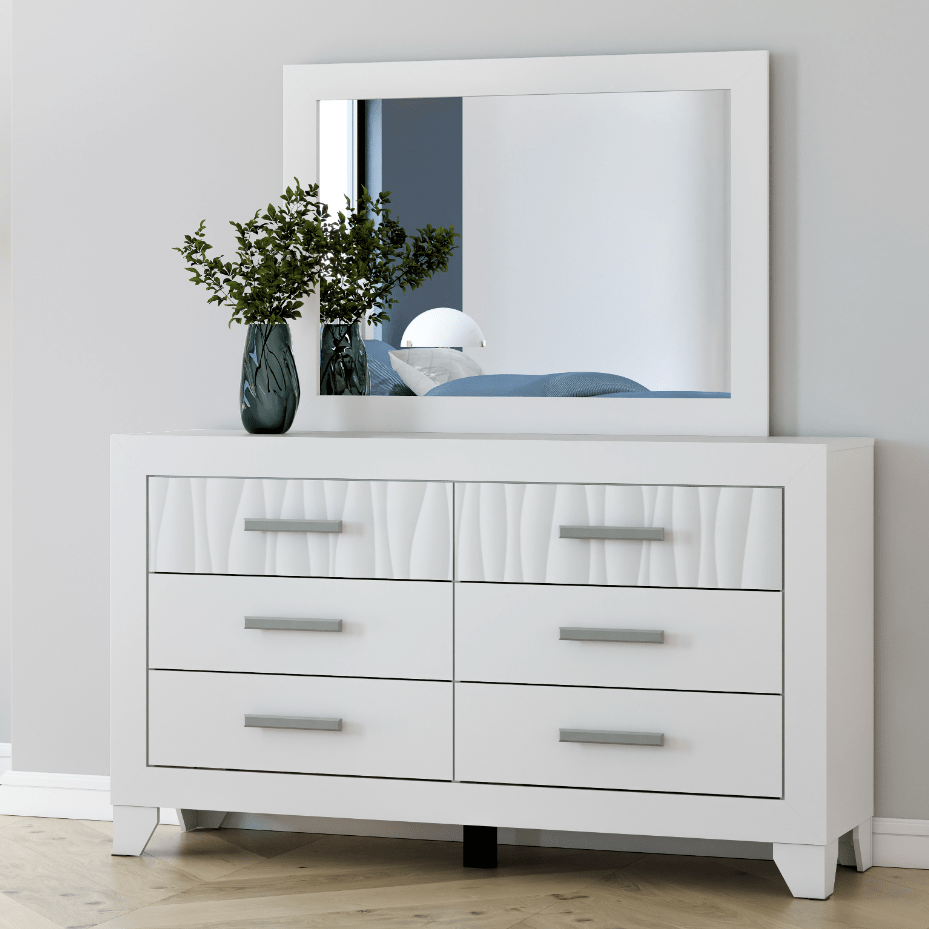 Druchalla Six Drawer Dresser and Mirror