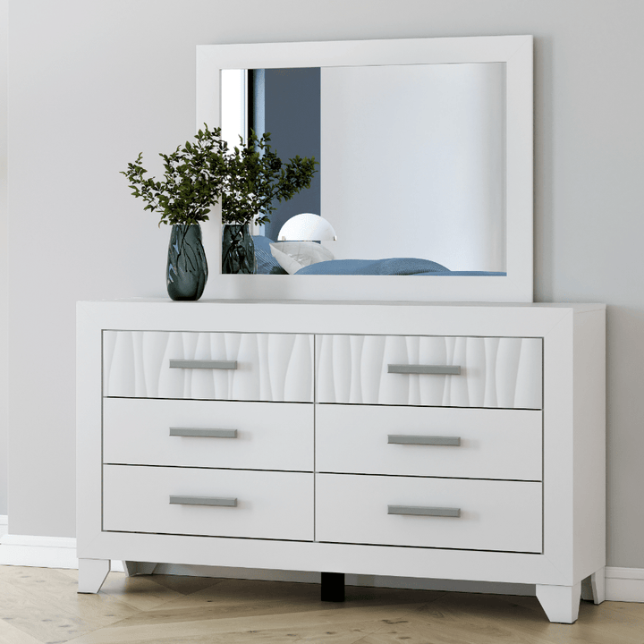 Druchalla Six Drawer Dresser and Mirror