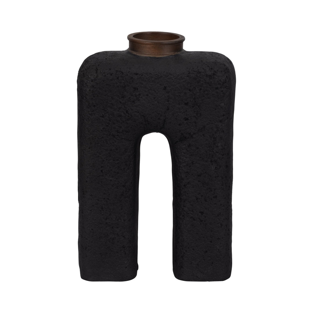 Ecomix,  Abstract Vase, Black