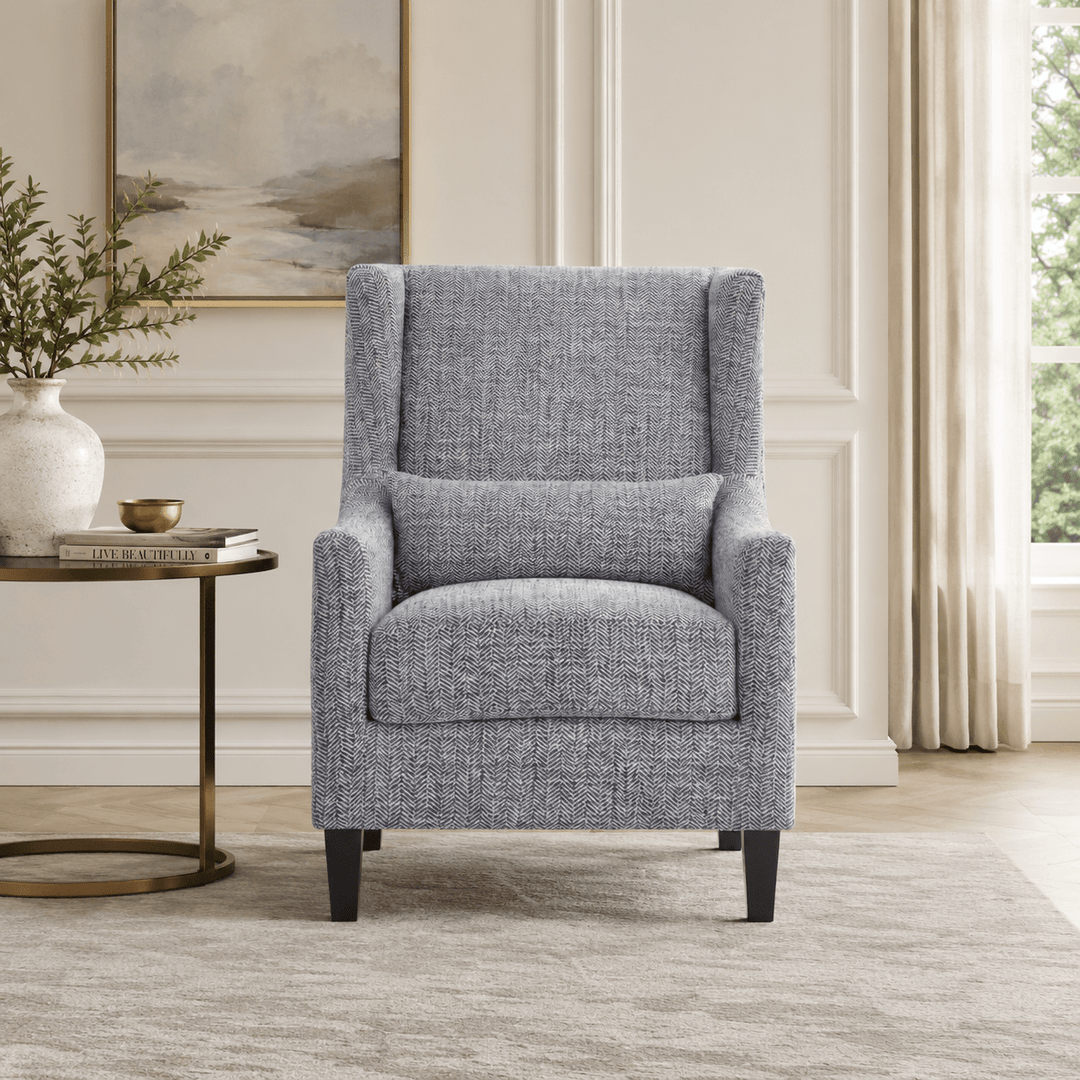 Elegant Grey Accent Chair