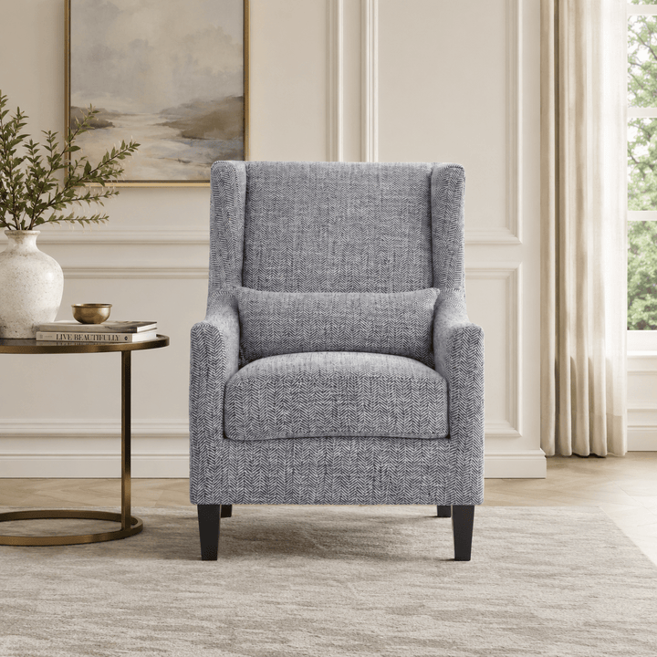 Elegant Grey Accent Chair