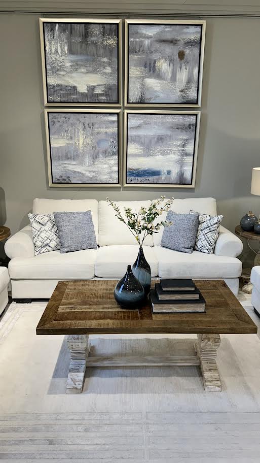 Elegant Off-White Living Room Set