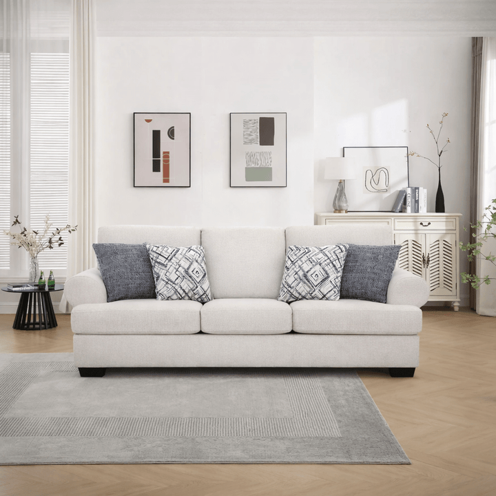 Elegant Off-White Sofa (236cm)