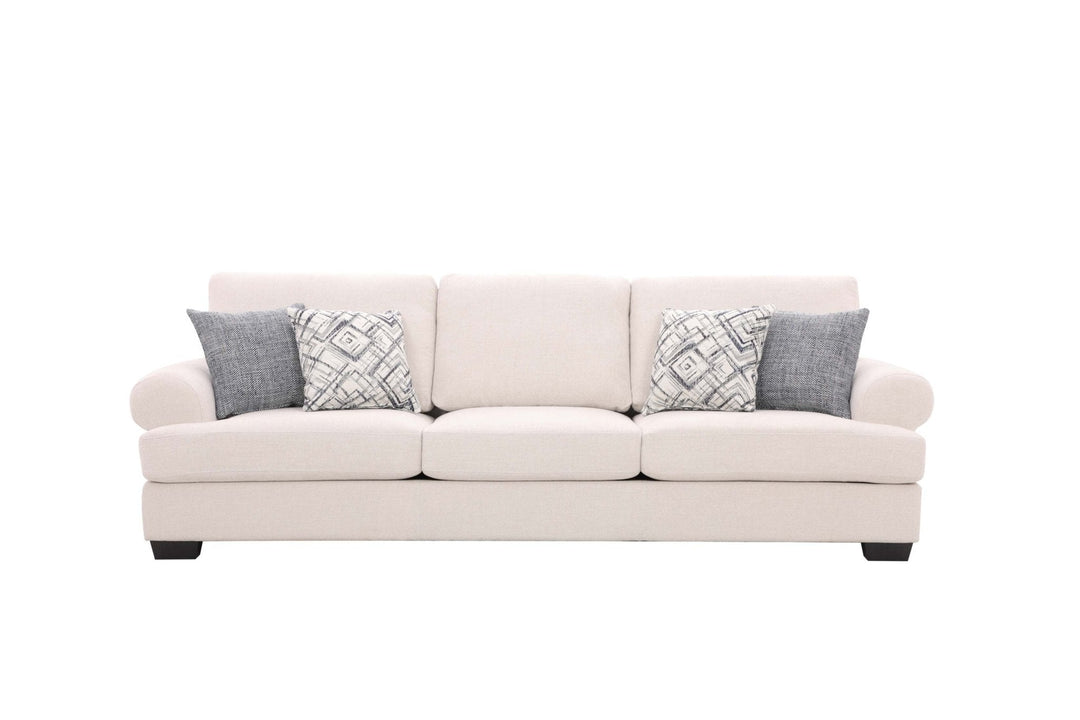 Elegant White XL Sofa