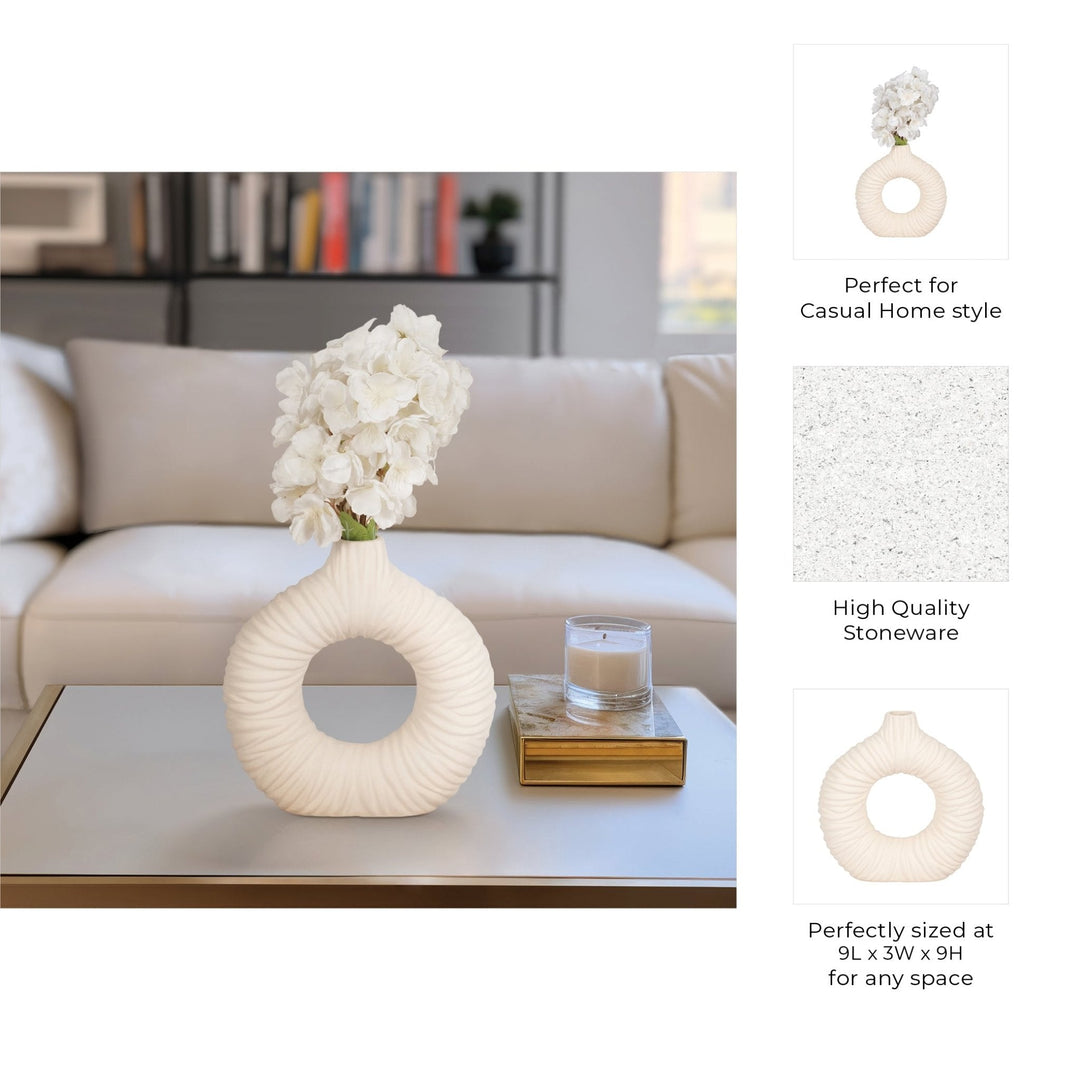 Embry Cream/Black Vase