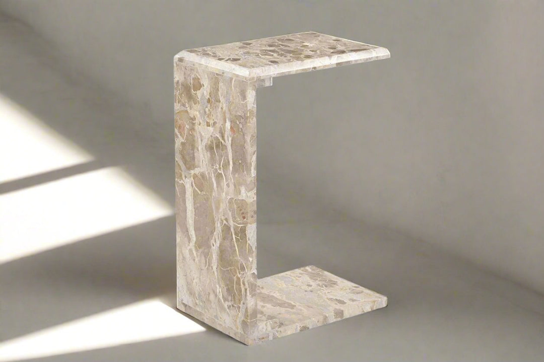 Enid MARBLE C TABLE Beige