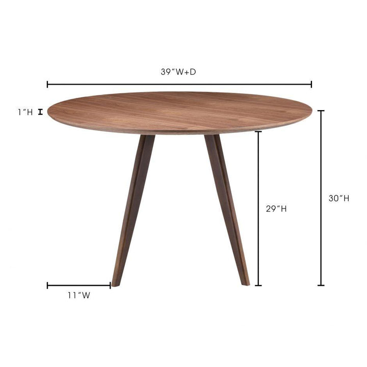 Dover Dining Table Small Walnut