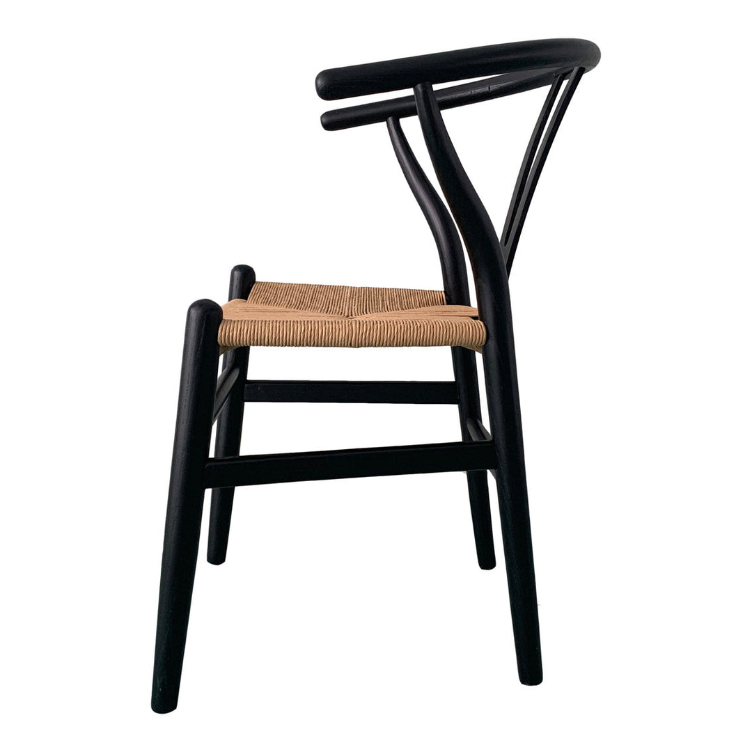 Ventana Dining Chair Black And Natural-M2