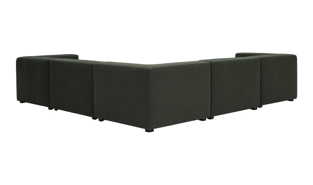 Romy Classic L Modular Sectional Forest Shade