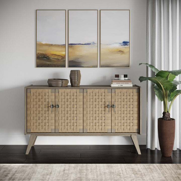 Seagrass Four Door Console