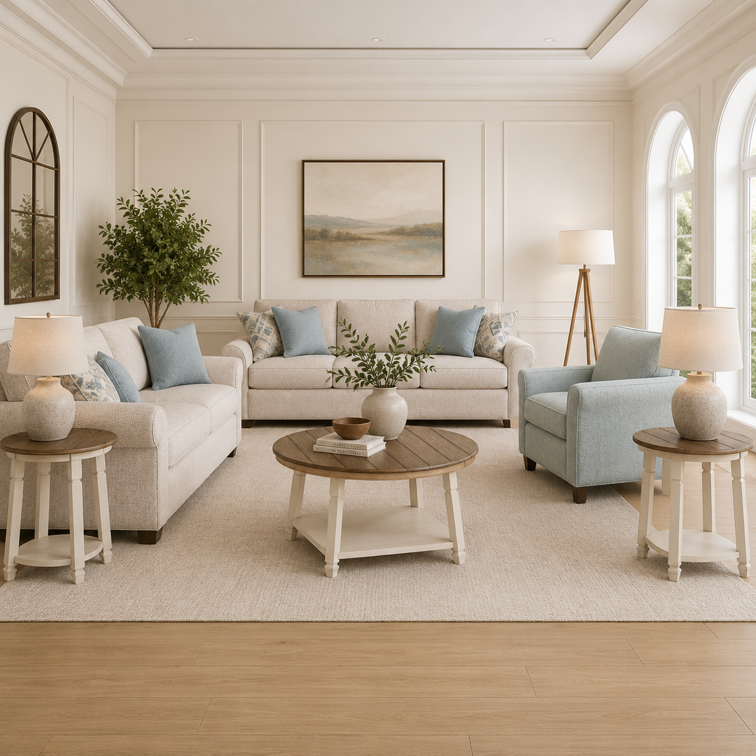 Monumental Sofa Set with Free OCCASIONAL TABLE SET (3/CN)