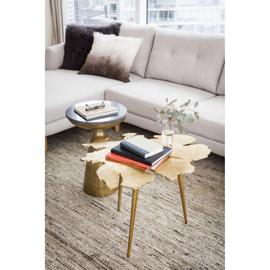 Amoeba Side Table Gold