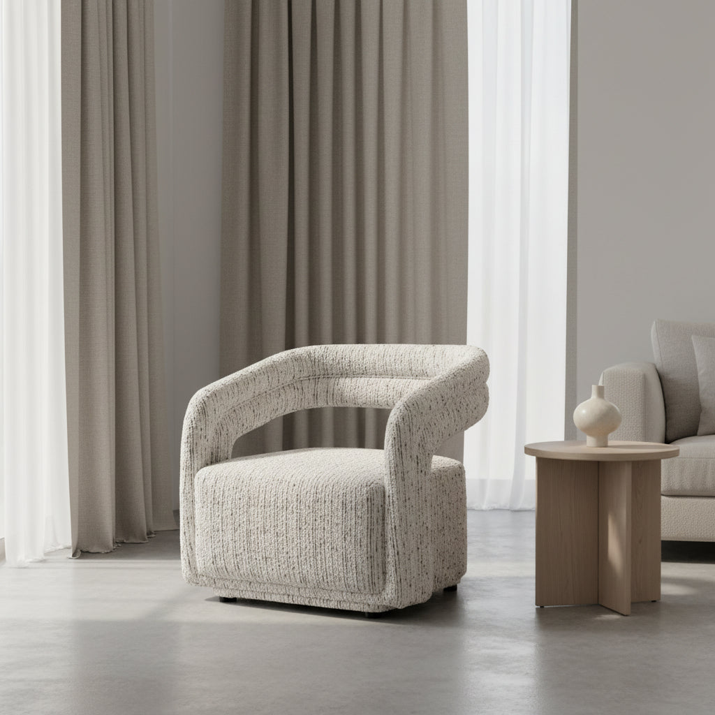 Florence Off White Accent Chair