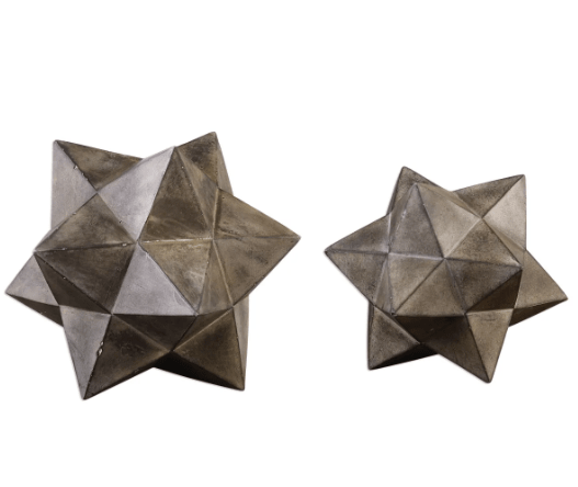 Geometric Stars Sculpture, S/2
