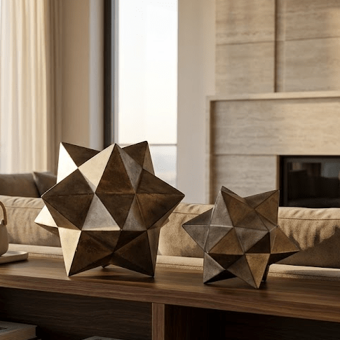 Geometric Stars Sculpture, S/2