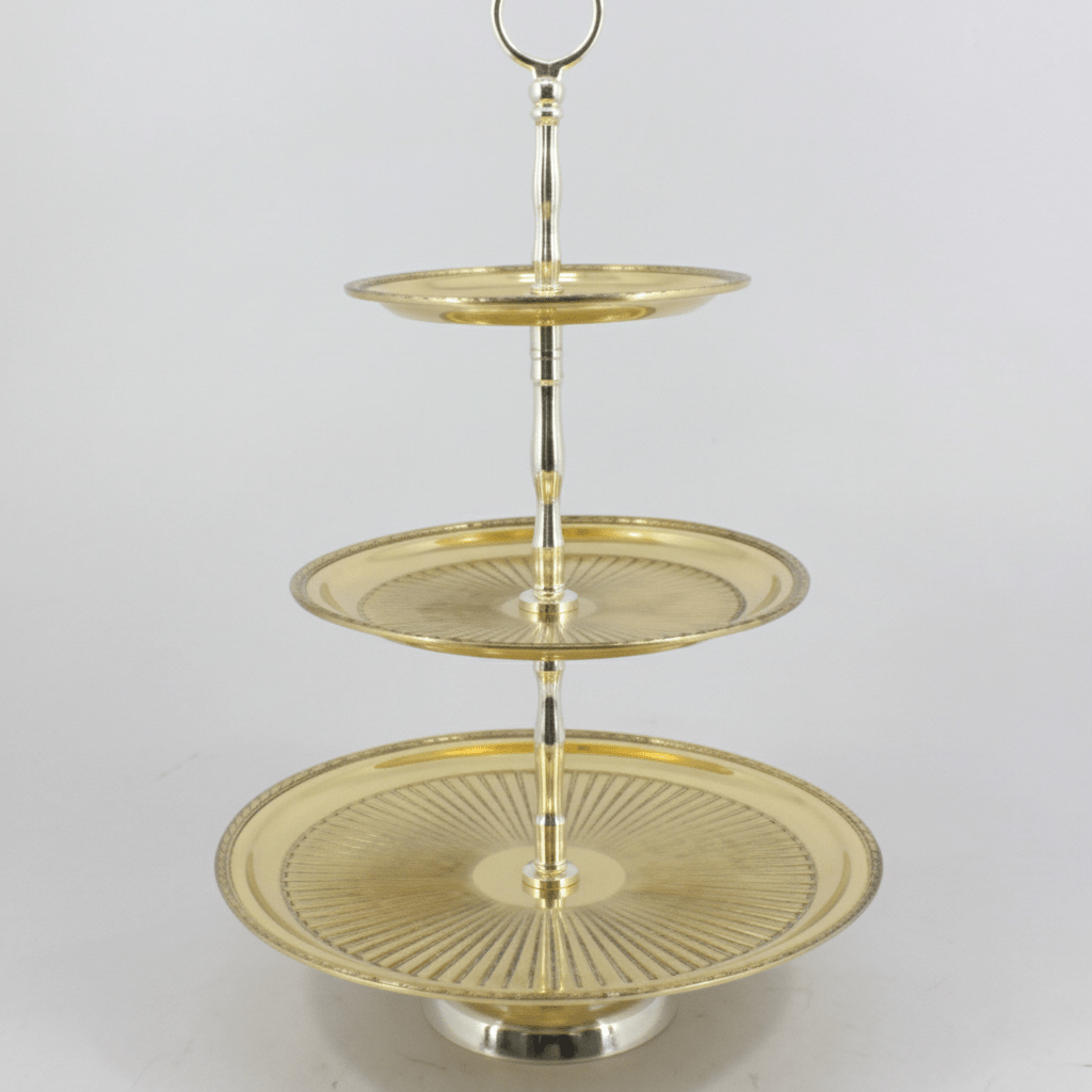 Golden Elegance 3-tier Stand