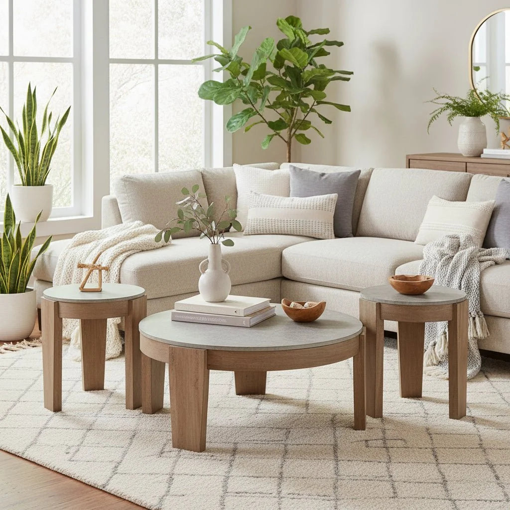 Monumental Sofa Set with Free Guystone Table (Set of 3)