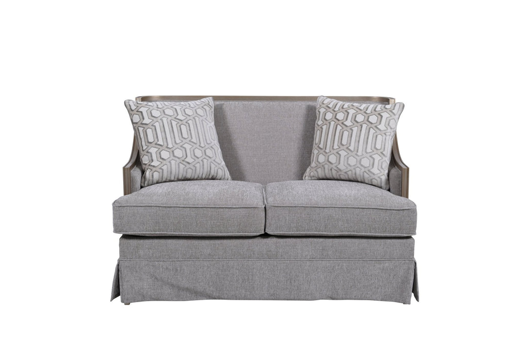 Harper Quartz Straight Loveseat Skirting