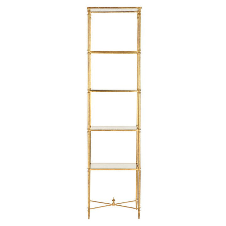 Henzler 50 W x 203 H x 40 D Gold 5 Shelfs Etagere