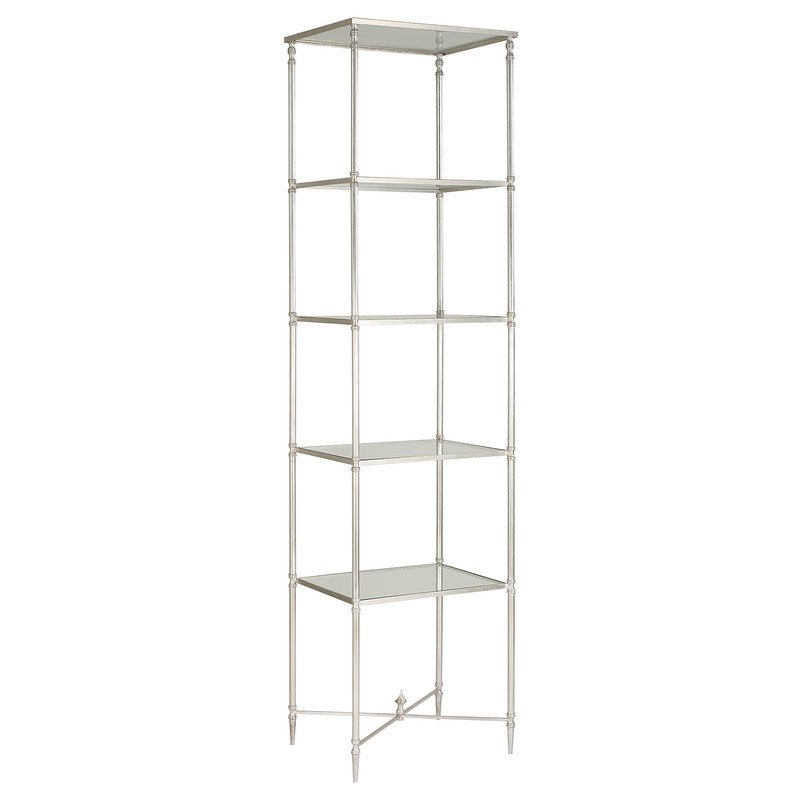 Henzler 50 W x 203 H x 40 D Silver 5 Shelfs Etagere