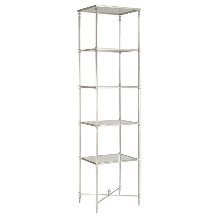 Henzler 50 W x 203 H x 40 D Silver 5 Shelfs Etagere