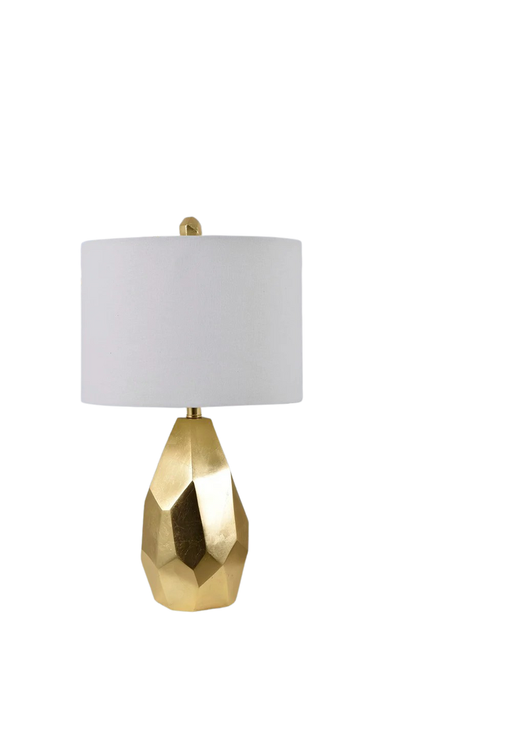 Roxy Table Lamp  25"Ht.,Resin  Shiny Gold Finish  14 x 14 x