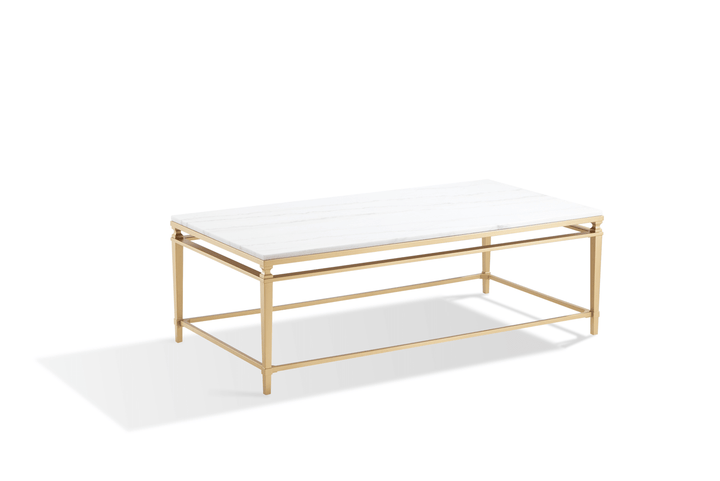Imperium Rect Marble Coffee Table Gold