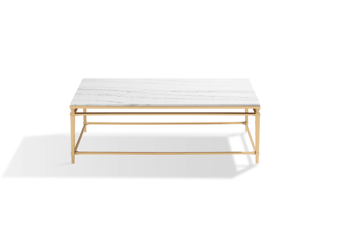 Imperium Rect Marble Coffee Table Gold