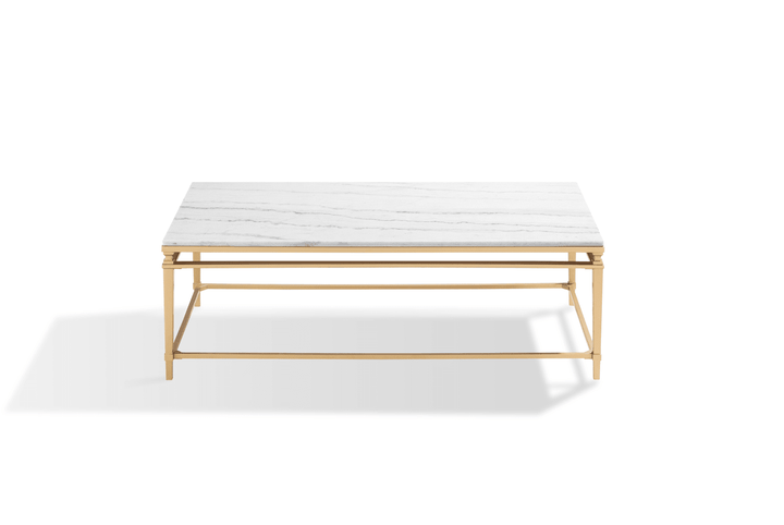 Imperium Rect Marble Coffee Table Gold