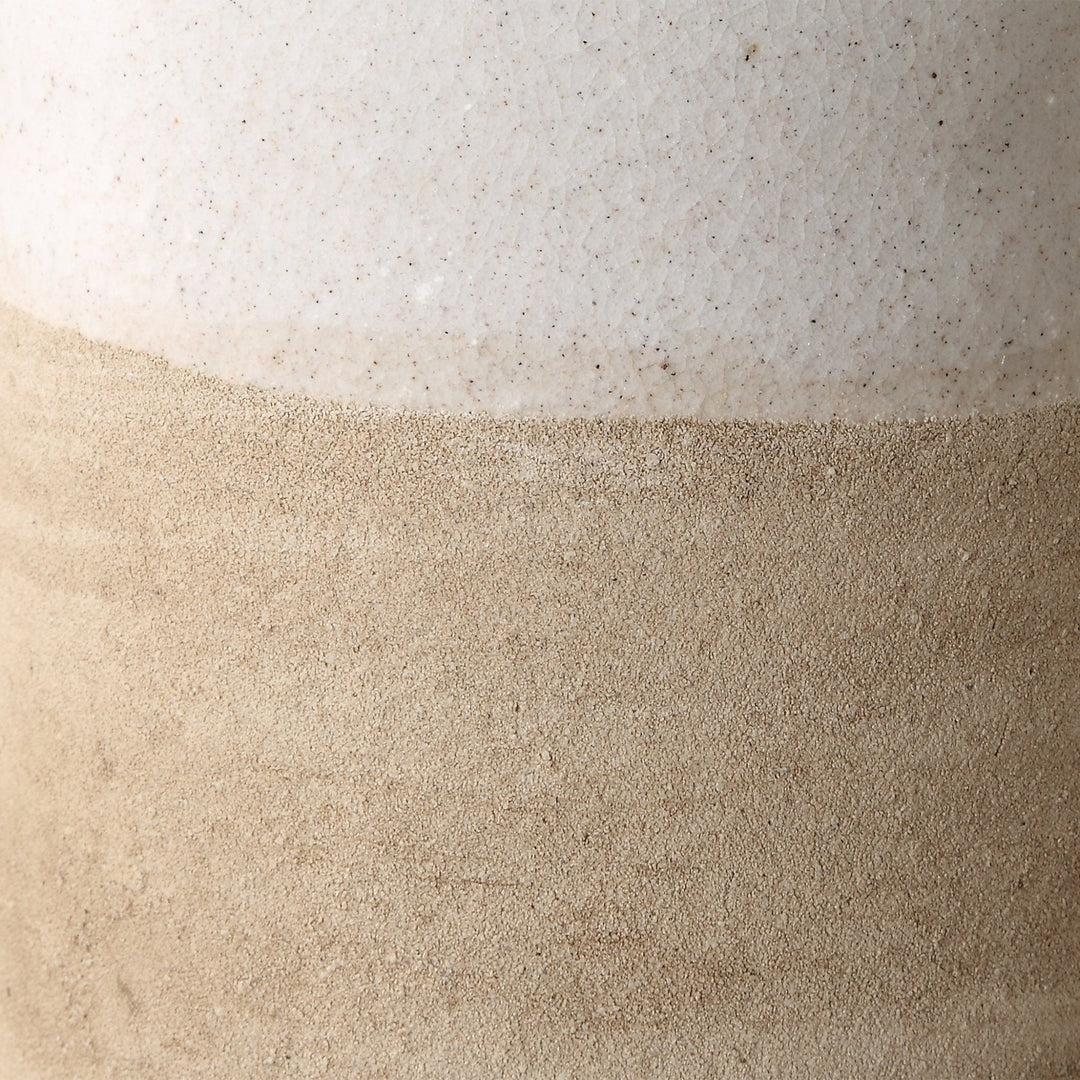 Ivory Sands Ceramic Vases, S/2