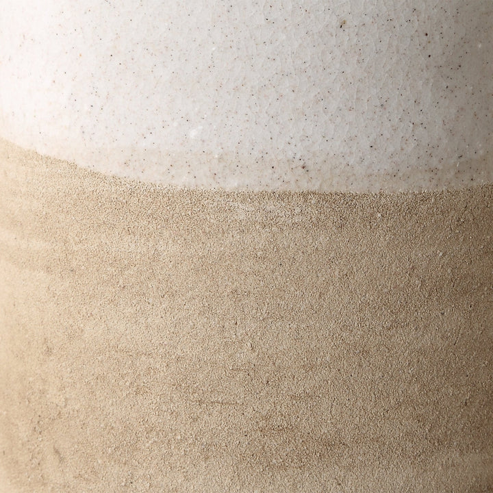 Ivory Sands Ceramic Vases, S/2