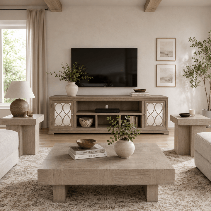 Jorlaina Table Set With TV Stand