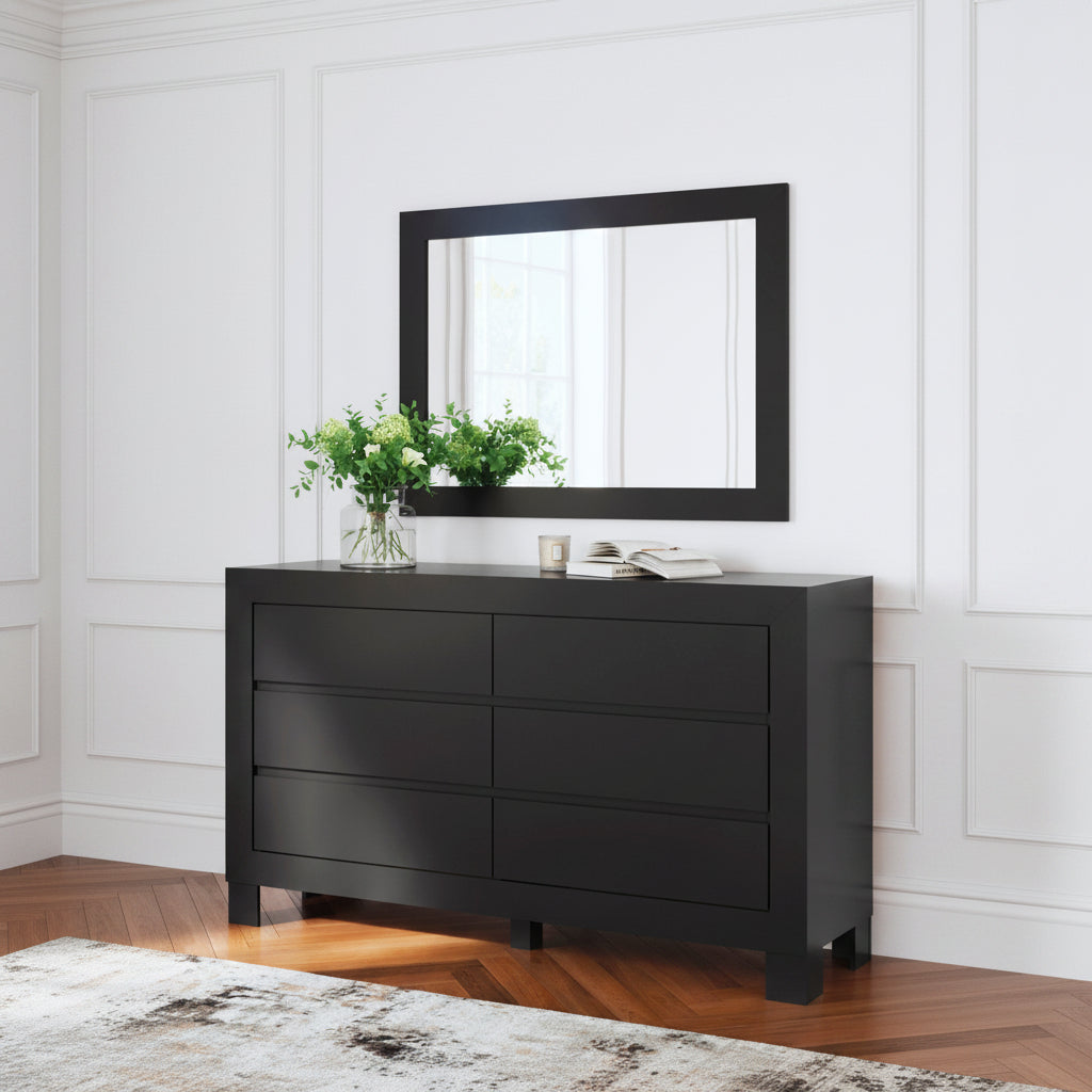 Kasteiner Six Drawer Dresser and Mirror