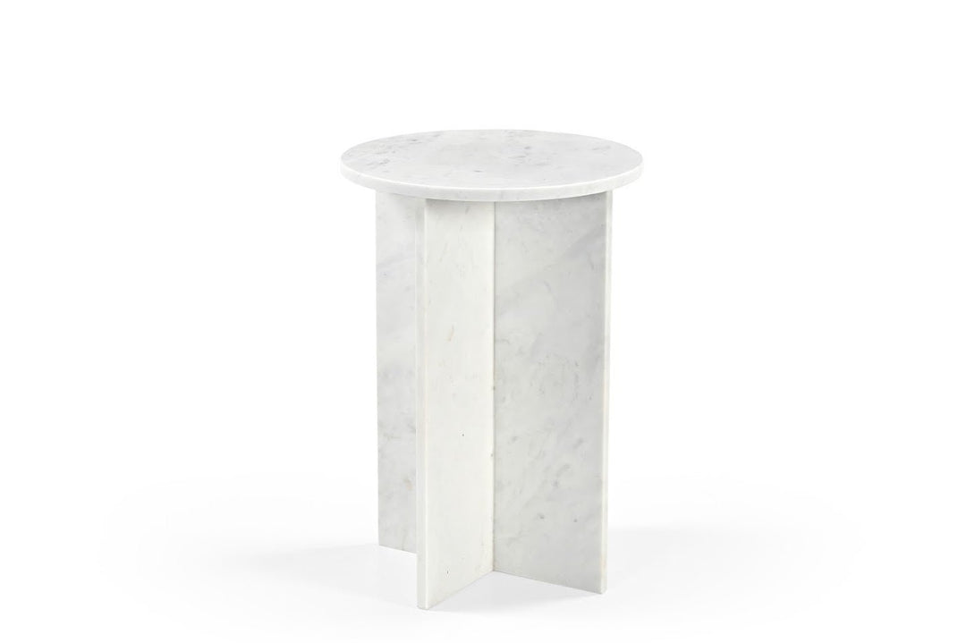 Kendall MARBLE SIDE TABLE White
