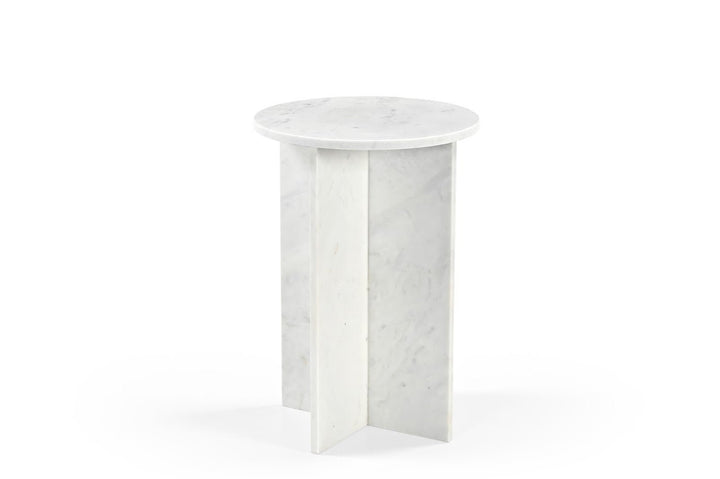 Kendall MARBLE SIDE TABLE White