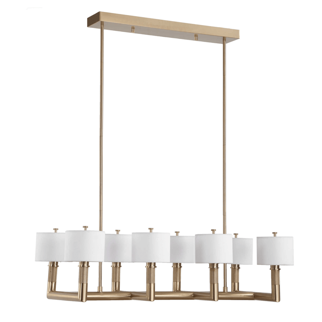 Knurl 8-Lt Chandelier