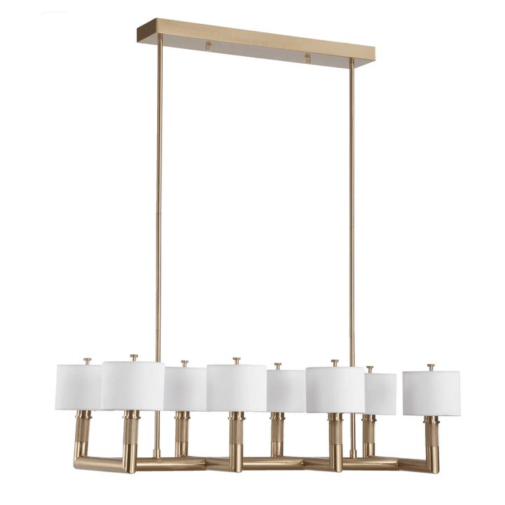 Knurl 8-Lt Chandelier