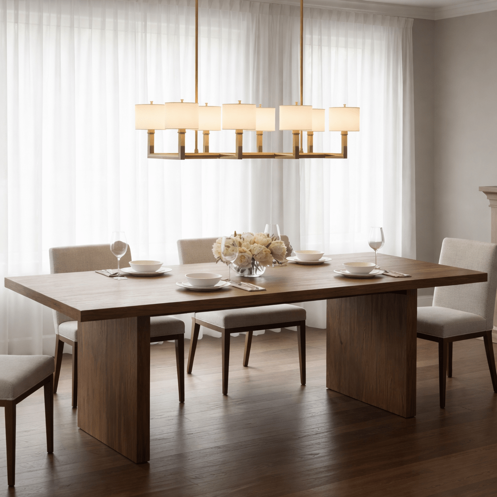 Knurl 8-Lt Chandelier