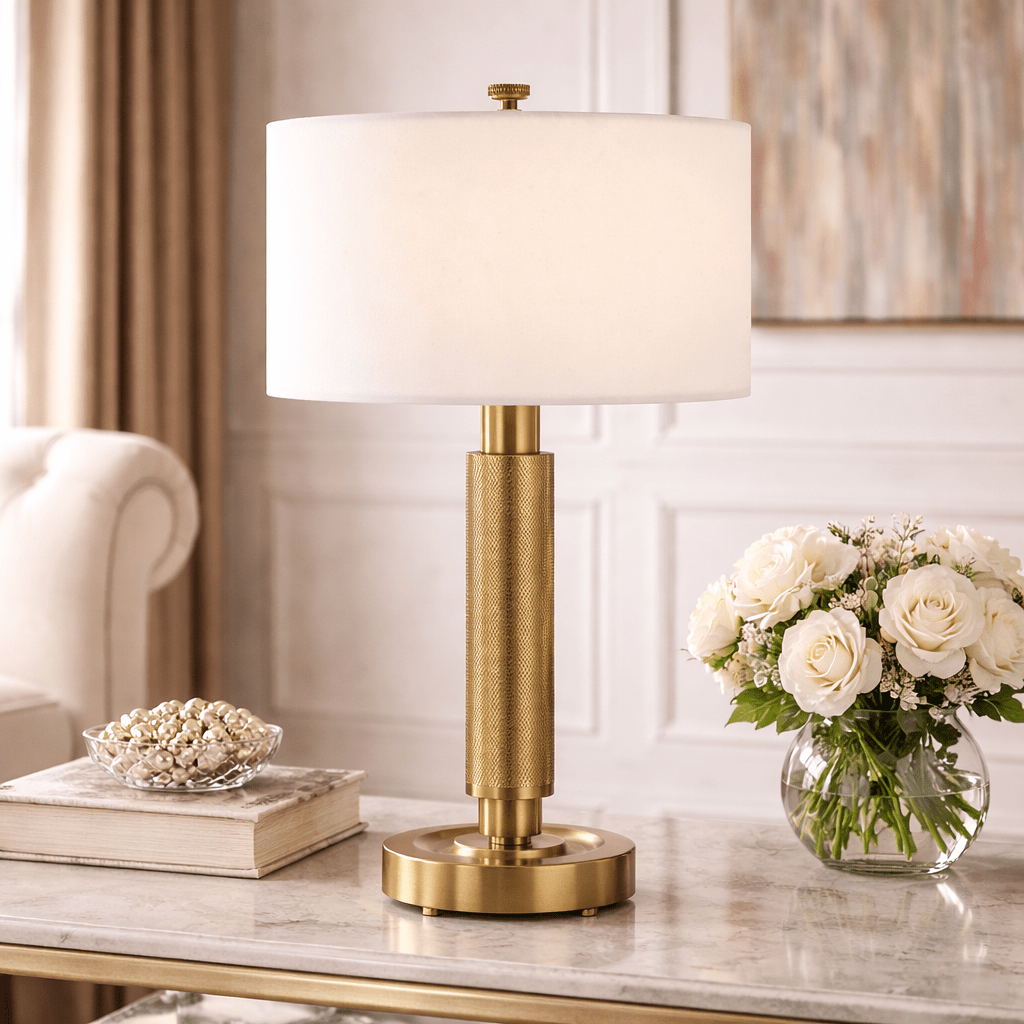Knurl Mini Lamp - Brass