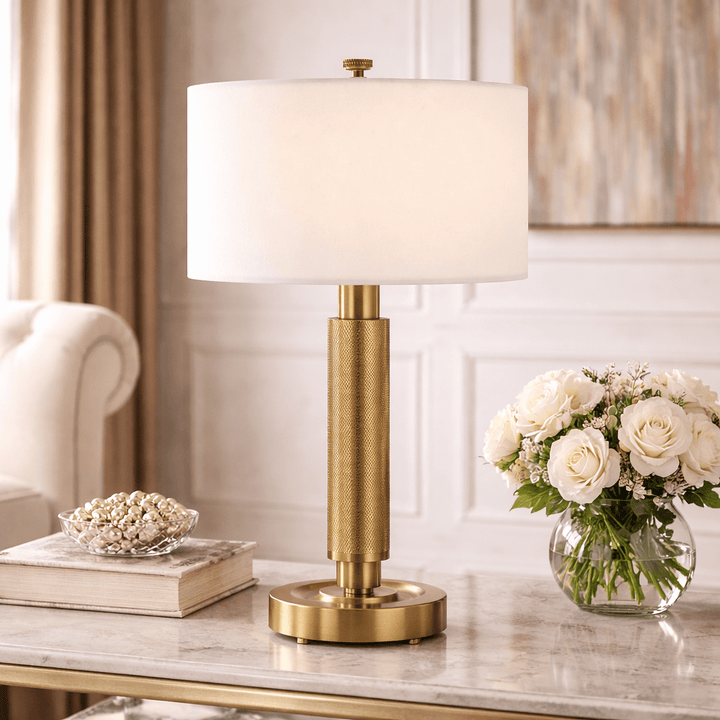 Knurl Mini Lamp - Brass