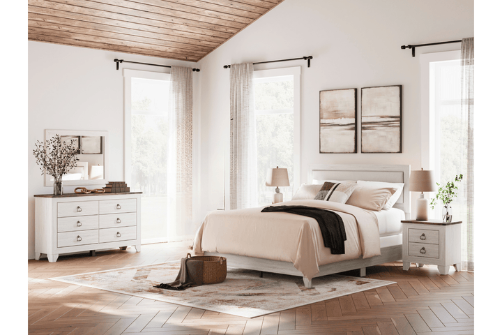 Laigmeyer King Upholstered Bedroom