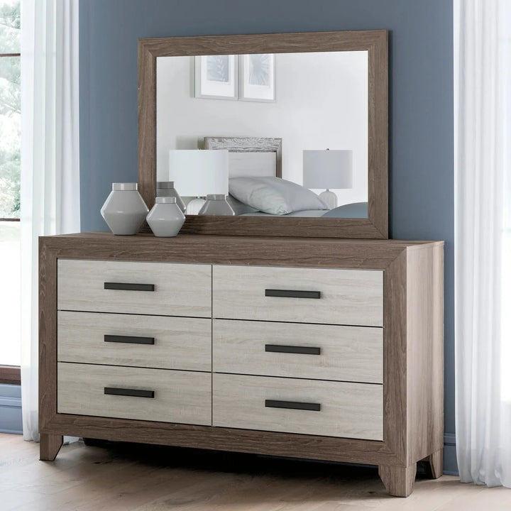 Laigmeyer Six Drawer Dresser and Mirror