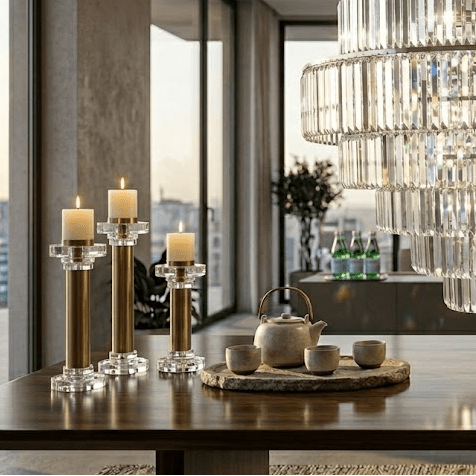 Leslie Candleholders, S/2