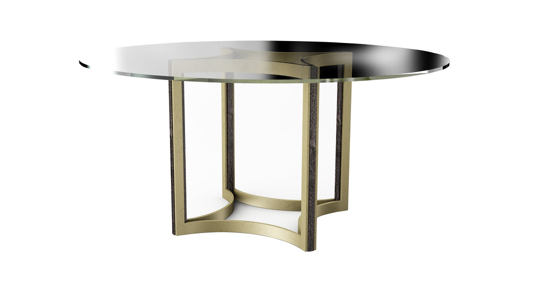 Modern Artisan Remix - 60" Glass-Top Dining Table