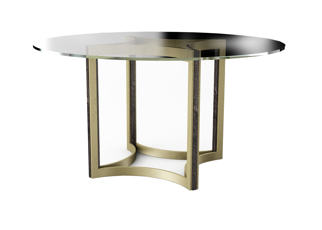 Modern Artisan Remix - 54" Glass-Top Dining Table